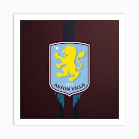 Aston Villa F.C Logo Wall Art 7 Art Print