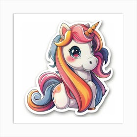 Unicorn Sticker 40 Art Print