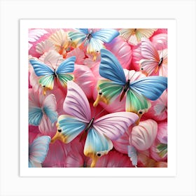 Butterfly Wallpaper 2 Art Print