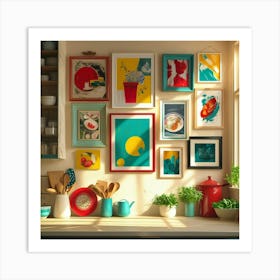 Kitchen Stock Videos & Royalty-Free Footage Art Print