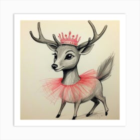 Princess Deer 1 Art Print