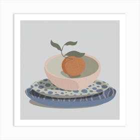 Fruit Bowl Square Art Print