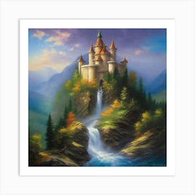 Castle In The Mountains 6 Art Print