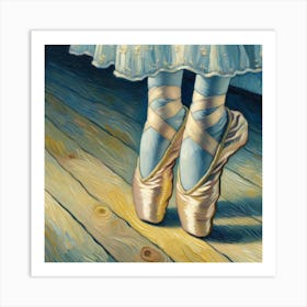 Ballet Shoes - Van Gogh Wall Art  Art Print