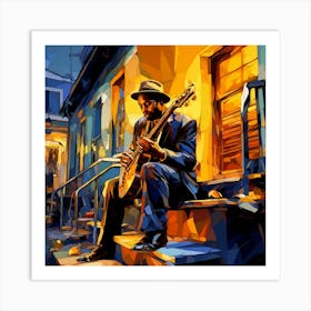 Jazz Musician 99 Art Print