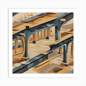 Train Station 3 Art Print