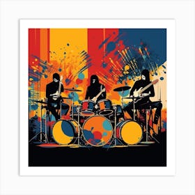 Rock Band Art Print