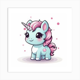 Cute Unicorn 430 Art Print