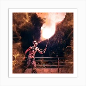 Fire Dancer Art Print