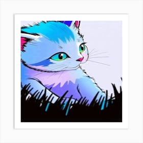 Feline Creative Cat Illustration 58 1 Art Print