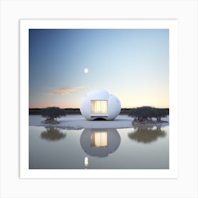 House In The Land Art Print