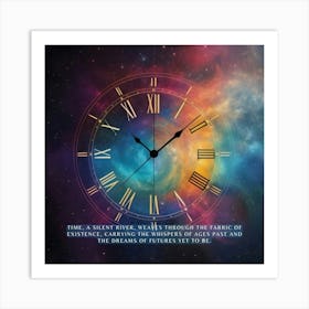 Time A Silent River Art Print