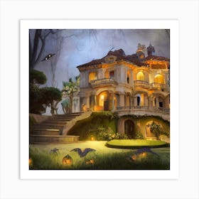 Haunted House Art Print