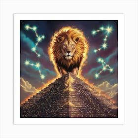 Lion Of Egypt 6 Art Print