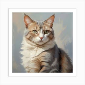 Portrait Of A Cat Art Print