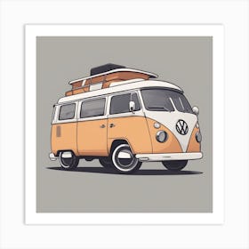 Vw Bus Canvas Print Art Print