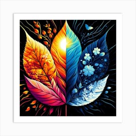 Autumn Leaves Art Print