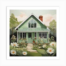 Daisy Green House Art Print 2 Art Print