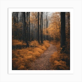 Autumn Path 1 Art Print