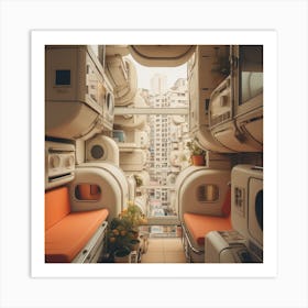 Futuristic Interiors Art Print