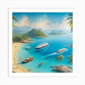 Thailand Beach Art Print