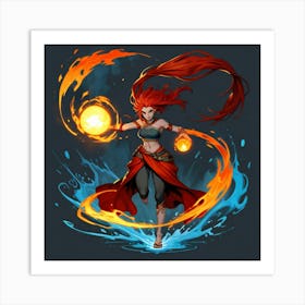 Fireballs Art Print