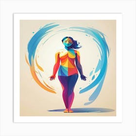 Abstract Of A Woman Art Print