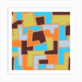 Rectangular shapes Art Print