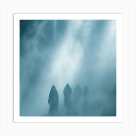 Three Witches In The Fog Art Print