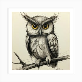 Owl!! Art Print