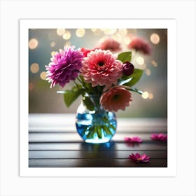 Flowers In A Vase 28 Art Print