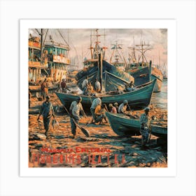 Shanghai Harbor Art Print