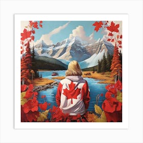 Canadian Girl Art Print