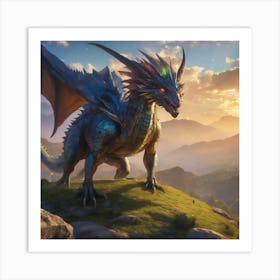 Dragon In The Sky Art Print