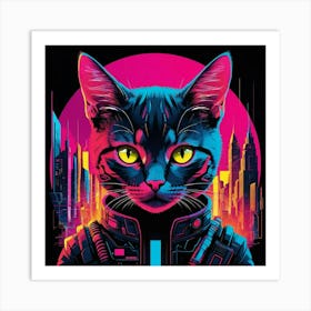 Cat In Space Art Print