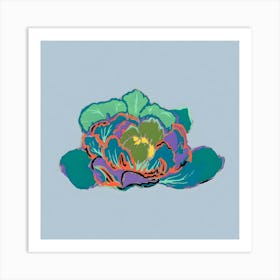 Cabbage Flower Art Print