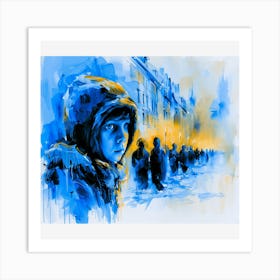 The blue one Art Print