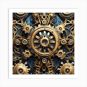 Steampunk Background 4 Art Print