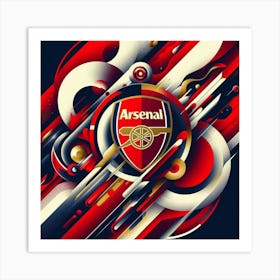 Arsenal F.C Logo Wall Art 7 Art Print