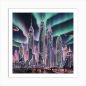 Futuristic Cityscape 2 Art Print