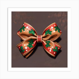 Christmas Bow Art Print