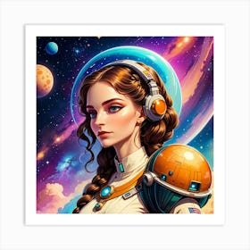 Space Girl Art Print