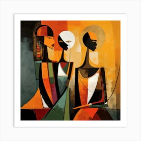 Three African Women 1 Art Print