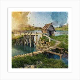 Watercolour Painting Art Print