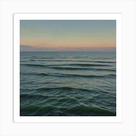 Sunset Over The Ocean 7 Art Print