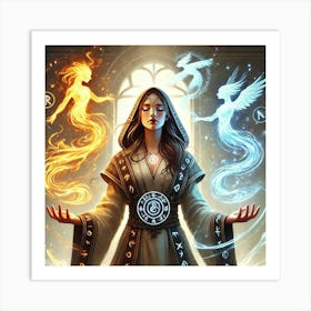 Priestess Kaida Spiritual Guidance Art Print