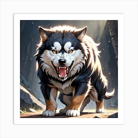 Husky Art Print