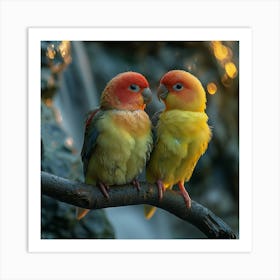 Lovebirds 3 Art Print