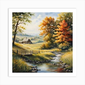 Autumn In The Country Art Print