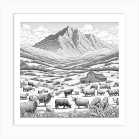 Farm Couring 2 Art Print